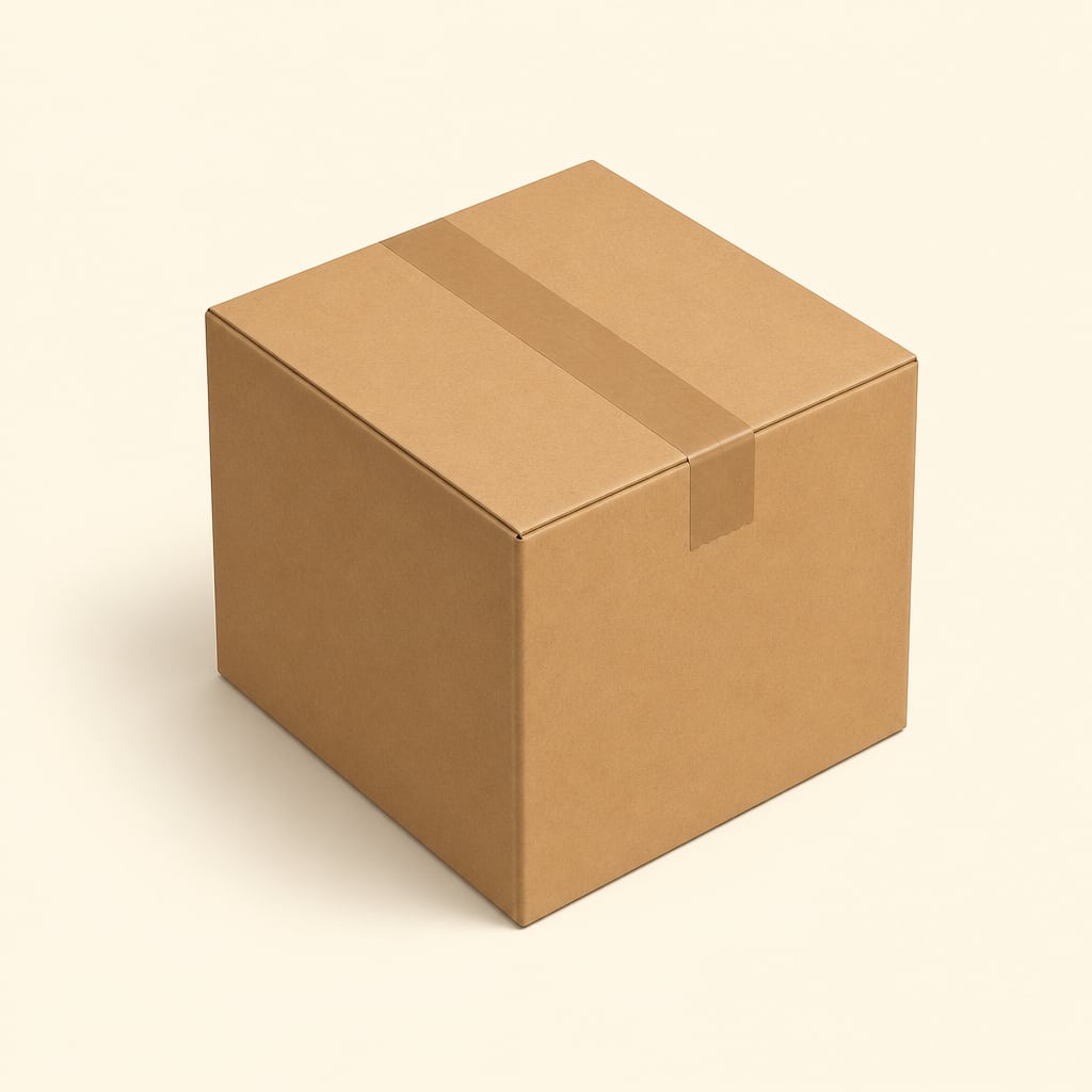 Cardboard posting box