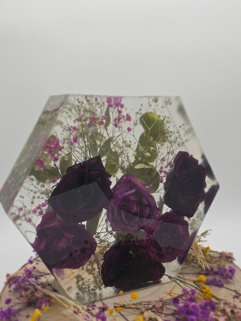 Large hexagon flower preservation in cambridgeshire 