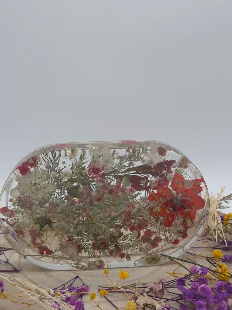 Jewellery holder, flower preservation, pill shaped jewllery holder, jewllery tray,, gift for weddings, gift for bridesmaids, forever keepsake, memory keepsake